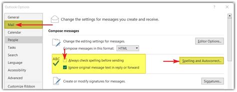 outlook check spelling before sending|outlook spell check not working 2016.